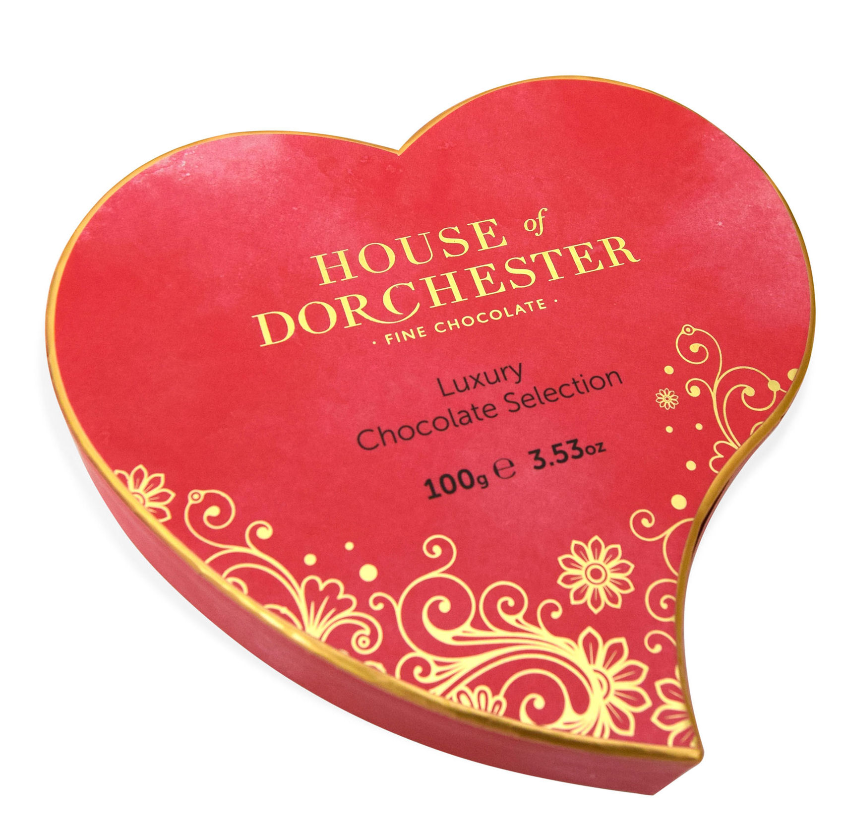 The House of Dorchester Heart Box Luxury Chocolates 100g