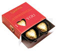 Guy Lian Praline Chocolate Hearts 50g 4pc