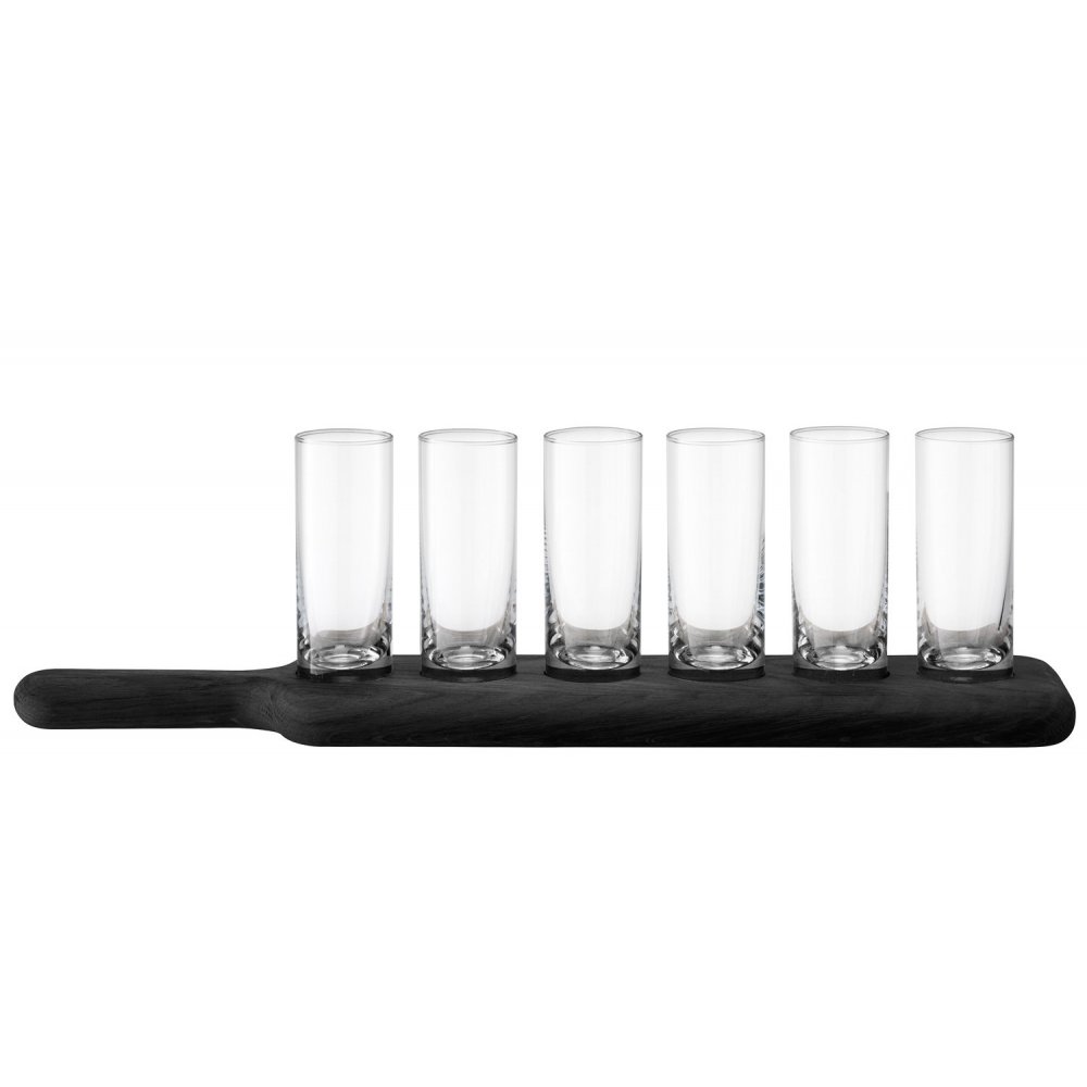 The Cheese and Wine Shop of Wellington - LSA Paddle Vodka Set on Black Beech