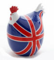 Martin Gulliver Hot Hen Egg Cup in Union Jack