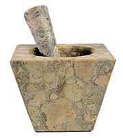 Large Mortar & Pestle In Fossil