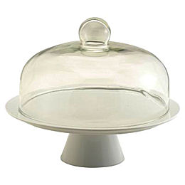 Bia Cake Stand with Glass Dome 26cm