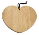 Tg Woodware Heart Shaped Board in Heva