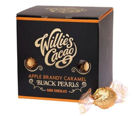 Willies Cacao Apple Brandy Caramel Black Pearls 150g