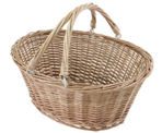 Large Oval Wicker Shopping Basket