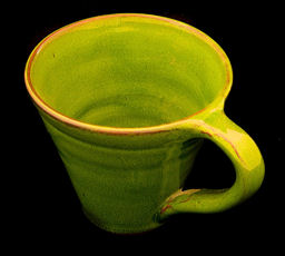 Collectively Artisan Mug in Lime Green