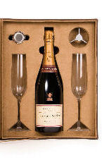 Laurent Perrier Champagne Giftbox and Flutes