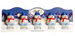 Lindt Milk Chocolate Snowmen 5pc