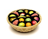 Shepcote Marzipan Fruits in Basket 200g 18pc